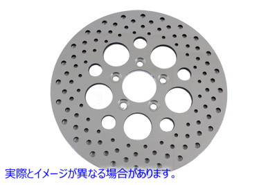 23-0387 11-1/2 インチ ドリルド リア ブレーキ ディスク 11-1/2 inch Drilled Rear Brake Disc 取寄せ Vツイン (検索用／41797-