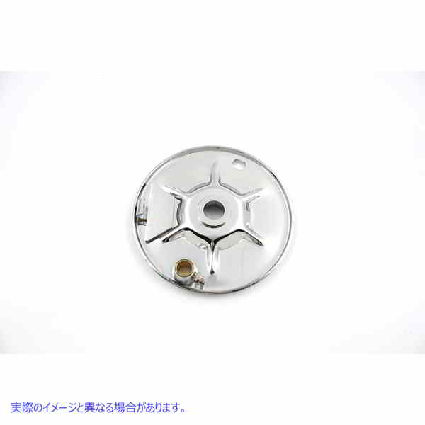 23-0415 リアブレーキバッキングプレートクローム Rear Brake Backing Plate Chrome 取寄せ Vツイン (検索用／41650-37