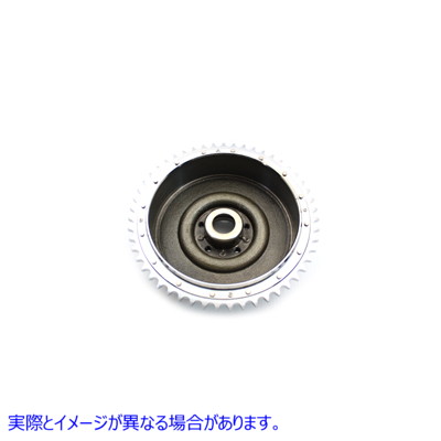 23-0433 リア油圧ブレーキドラムクローム 取寄せ Vツイン Rear Hydraulic Brake Drum Chrome (検索用／41400-63