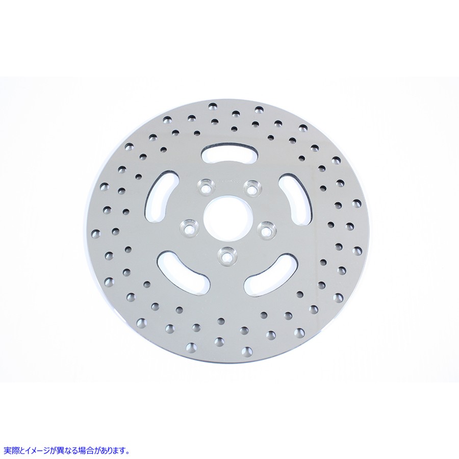 23-0468 11-1/2 インチ ドリルド リア ブレーキ ディスク 11-1/2 inch Drilled Rear Brake Disc 取寄せ Vツイン (検索用／ Duro