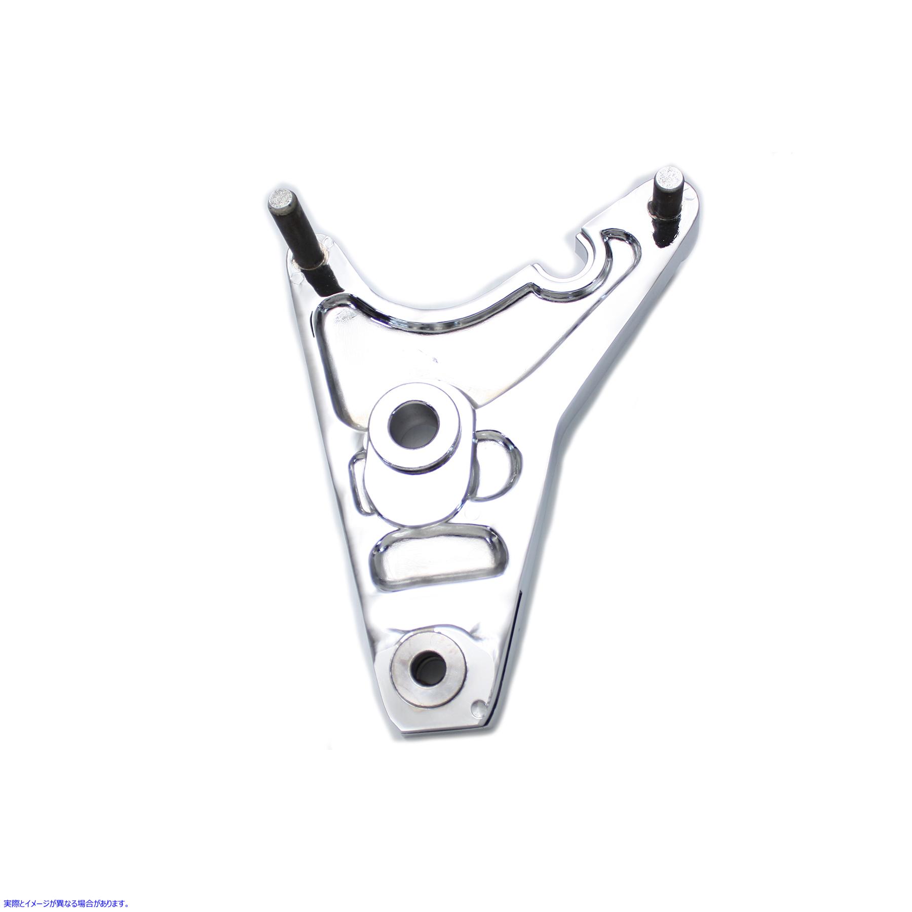23-0524 リアブレーキキャリパーブラケット クローム 取寄せ Vツイン Rear Brake Caliper Bracket Chrome (検索用／