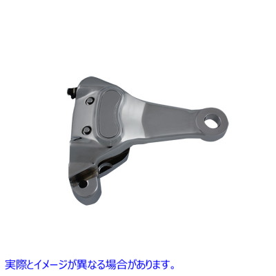 23-0587 レプリカクロームリアキャリパー、ブラケットとブレーキパッド付き 取寄せ Vツイン Replica Chrome Rear Caliper with B