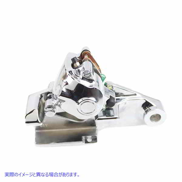 23-0633 ブラケット付きクロームリアキャリパー 取寄せ Vツイン Chrome Rear Caliper with Bracket (検索用／44549-04