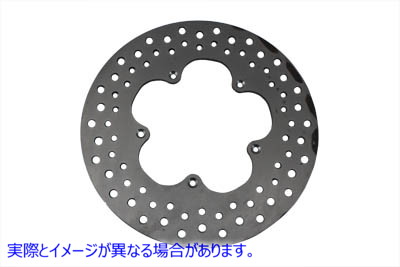 23-0636 11-1/2 インチ フロント ブレーキ ディスク クローバー リーフ スタイル 取寄せ Vツイン 11-1/2 inch Front Brake Disc
