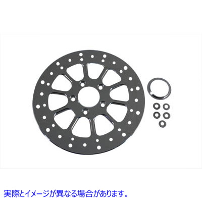 23-0660 11-1/2 インチ フロントまたはリア ブレーキ ディスク 10 スポーク スタイル 11-1/2 inch Front or Rear Brake Disc 10-