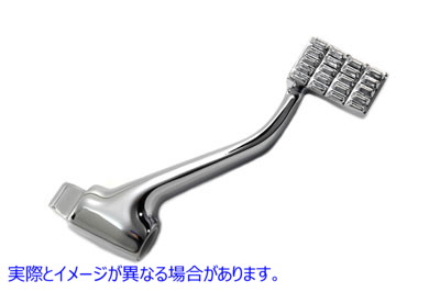 23-0680 リアブレーキペダルクローム Rear Brake Pedal Chrome 取寄せ Vツイン (検索用／42969-04 Duro 77720