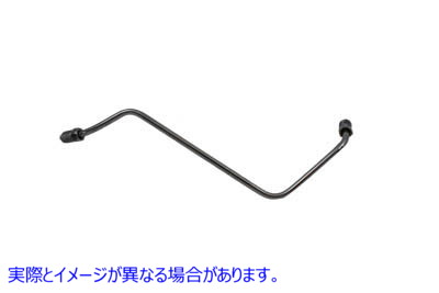 23-0696 リアブレーキラインクロム Rear Brake Line Chrome 取寄せ Vツイン (検索用／44437-77 V-Twin