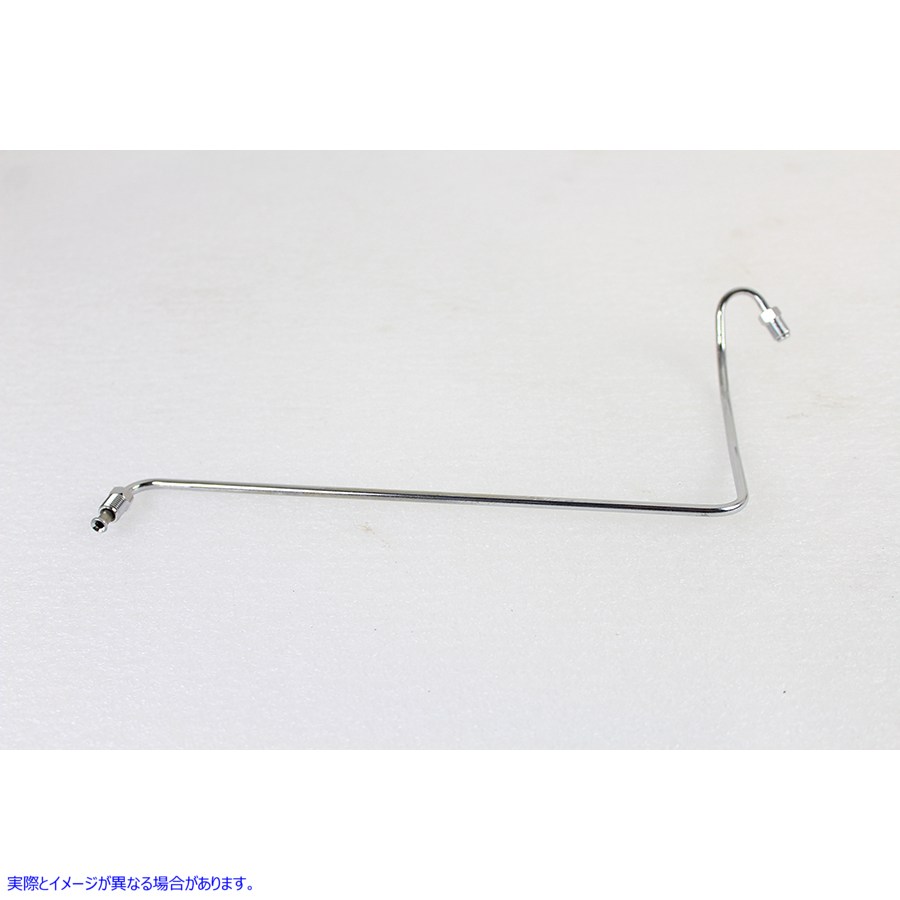 23-0700 スチール製リアブレーキライン クローム 取寄せ Vツイン Steel Rear Brake Line Chrome (検索用／42302-58