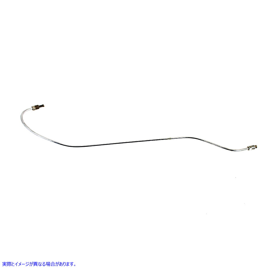 23-0701 スチール製リアブレーキライン クローム 取寄せ Vツイン Steel Rear Brake Line Chrome (検索用／42304-70A