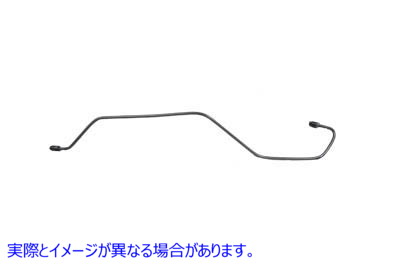 23-0704 スチール製リアブレーキライン マットクローム 取寄せ Vツイン Steel Rear Brake Line Matte Chrome (検索用／42304-79