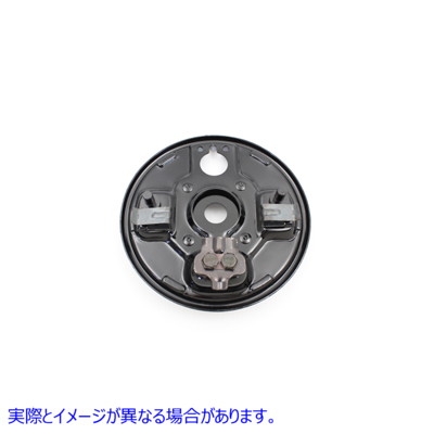 23-0715 リア油圧バッキングプレート ブラック Rear Hydraulic Backing Plate Black 取寄せ Vツイン (検索用／41650-63