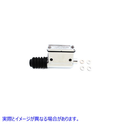 23-0758 リアマスターシリンダー 5/8インチボア クローム 取寄せ Vツイン Rear Master Cylinder 5/8 inch Bore Chrome (検索用／