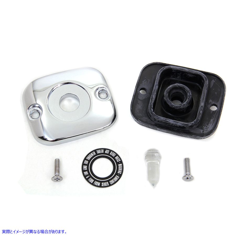 23-0779 フロントマスターシリンダーカバー スムースクローム Front Master Cylinder Cover Smooth Chrome 取寄せ Vツイン (検索