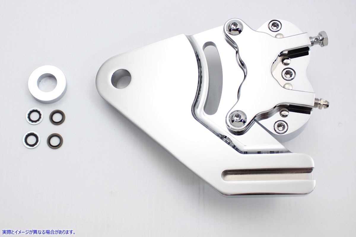 23-0853 クローム AEE リア 4 ピストン キャリパー Chrome AEE Rear 4 Piston Caliper 取寄せ Vツイン (検索用／