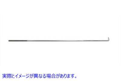 23-0902 機械式リアブレーキロッド 全長23-3/8インチ 取寄せ Vツイン Mechanical Rear Brake Rod 23-3/8 inch Chrome (検索用／4