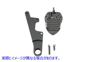 23-0953 クロムフロント2ピストンキャリパーとブラケットキット Chrome Front Two Piston Caliper and Bracket Kit 取寄せ Vツイン (検索用／ V-Twin