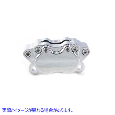 23-1094 ビレット 2 ピストン 左側キャリパー クローム Billet 2-piston Left Side Caliper Chrome 取寄せ Vツイン (検索用／