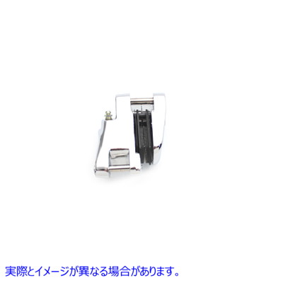 23-1121 クロムフロントシングルピストン右側キャリパー Chrome Front Single Piston Right Side Caliper 取寄せ Vツイン (検索用／ V-Twin