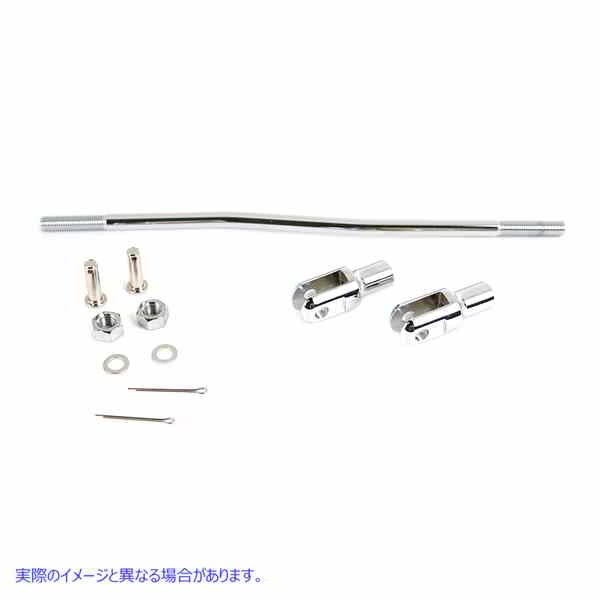 23-1349 フロントメカニカルブレーキロッドキット クローム 取寄せ Vツイン Front Mechanical Brake Rod Kit Chrome (検索用／