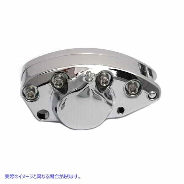 23-1544 クローム リア 1 ピストン バナナ キャリパー 取寄せ Vツイン Chrome Rear 1 Piston Banana Caliper (検索用／44008 -80