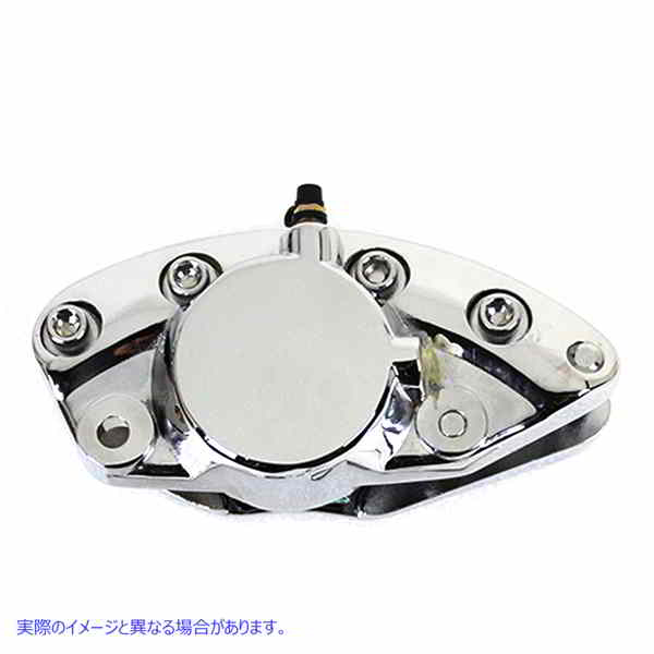 23-1546 クロームフロント1ピストンバナナキャリパー 取寄せ Vツイン Chrome Front 1 Piston Banana Caliper (検索用／44006-80A