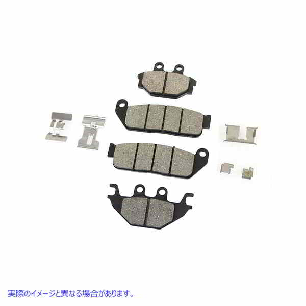 23-1573 Duro セミメタリック フロントおよびリア ブレーキパッド セット Duro Semi-Metallic Front and Rear Brake Pad Set 取