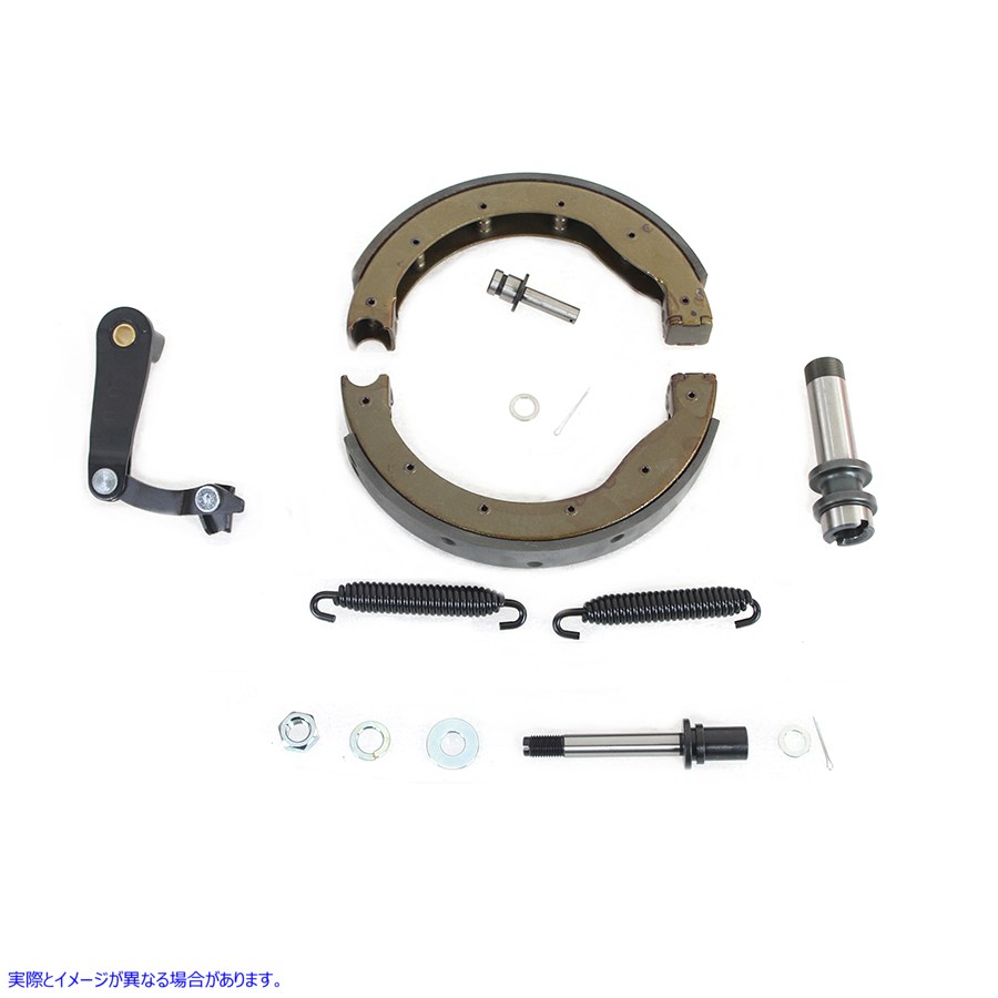 23-1673 左グライド ブレーキ シュー キット 取寄せ Vツイン Left Glide Brake Shoe Kit (検索用／