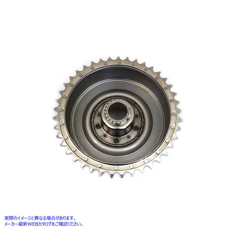 23-1769 リアブレーキドラム クローム スプロケット付き Rear Brake Drum Chrome with Sprocket 取寄せ Vツイン (検索用／41401-