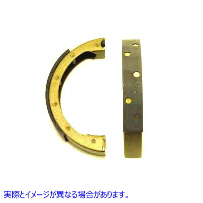 23-1993 フロントブレーキシューとライニングのセット Front Brake Shoe and Lining Set 取寄せ Vツイン (検索用／44402-36 Duro