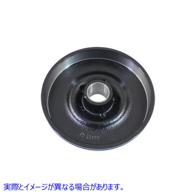 23-2225 フロントブレーキドラム ブラック 取寄せ Vツイン Front Brake Drum Black (検索用／44111-67