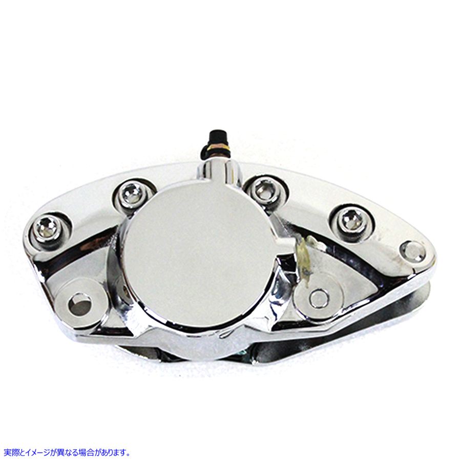 23-2237 クロームフロント1ピストンバナナキャリパー 取寄せ Vツイン Chrome Front 1 Piston Banana Caliper (検索用／44006-80A