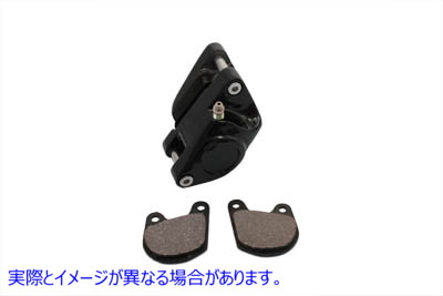 23-2238 ブラックフロント1ピストン左側キャリパー 取寄せ Vツイン Black Front 1 Piston Left Side Caliper (検索用／44025-80