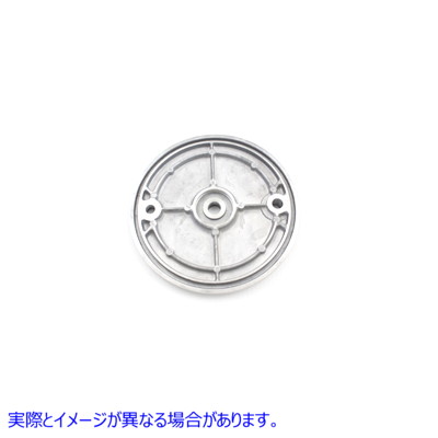 23-2267 リアメカニカルブレーキバッキングプレートポリッシュ 取寄せ Vツイン Rear Mechanical Brake Backing Plate Polished (