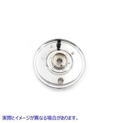 23-3076 フロントメカニカルブレーキバッキングプレートクローム Front Mechanical Brake Backing Plate Chrome 取寄せ Vツイン