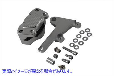 23-4503 アルマイト処理されたフロント 2 ピストン キャリパー (ブラケット付き) Anodized Front 2 Piston Caliper with Bracket