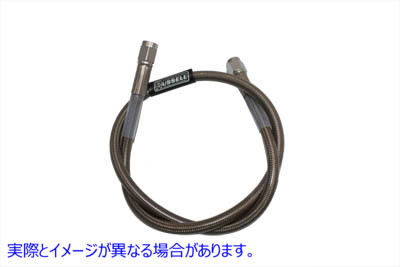 23-8080 ステンレスブレーキホース 25インチ Stainless Steel Brake Hose 25 inch 取寄せ Vツイン (検索用／ Edelbrock R58082S