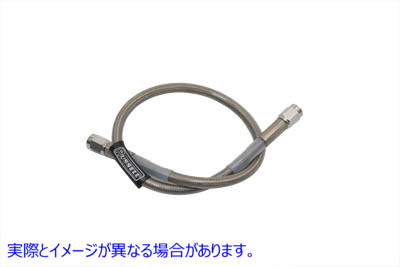 23-8212 ステンレスブレーキホース 18インチ Stainless Steel Brake Hose 18 inch 取寄せ Vツイン (検索用／ Edelbrock R58212S