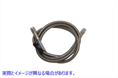 23-8372 ステンレスブレーキホース 46インチ Stainless Steel Brake Hose 46 inch 取寄せ Vツイン (検索用／ Edelbrock R58372S