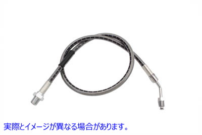 23-8803 ステンレススチール製リアブレーキホース 25-1/4 インチ 取寄せ Vツイン Stainless Steel Rear Brake Hose 25-1/4 inch