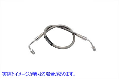 23-8814 ステンレススチール製リアブレーキホース 21-1/2 インチ Stainless Steel Rear Brake Hose 21-1/2 inch 取寄せ Vツイン