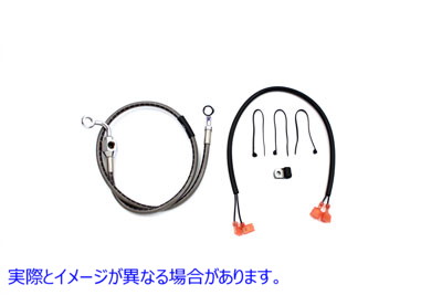 23-8834 ステンレス製リアベークホース 29-3/8インチ 取寄せ Vツイン Stainless Steel Rear Bake Hose 29-3/8 inch (検索用／ Ed