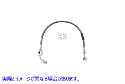 23-8836 ステンレス製リアブレーキホース 17-15/16インチ Stainless Steel Rear Brake Hose 17-15/16 inch 取寄せ Vツイン (検索