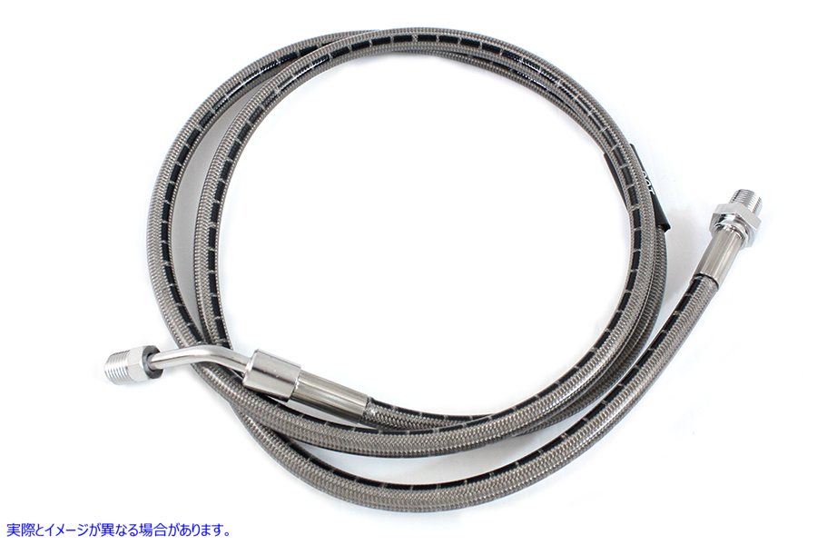 23-8903 ステンレススチール 45 インチフロントブレーキホース 取寄せ Vツイン Stainless Steel 45 inch Front Brake Hose (検索