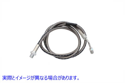 23-8904 ステンレススチール 49 インチフロントブレーキホース 取寄せ Vツイン Stainless Steel 49 inch Front Brake Hose (検索