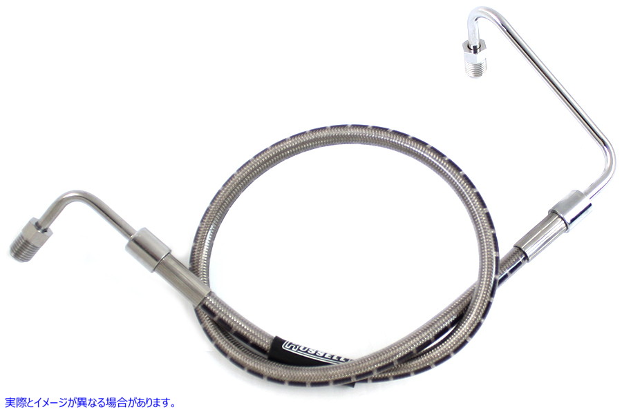 23-8952 ステンレススチール 22-1/2 インチ フロント ブレーキ ホース 取寄せ Vツイン Stainless Steel 22-1/2 inch Front Brake