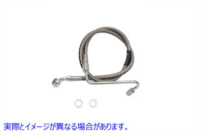 23-8986 ステンレスアッパーブレーキホース 29インチ Stainless Steel Upper Brake Hose 29 inch 取寄せ Vツイン (検索用／ Edel