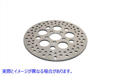 23-9049 11-1/2 インチ ドリルド フロント ブレーキ ディスク 11-1/2 inch Drilled Front Brake Disc 取寄せ Vツイン (検索用／4