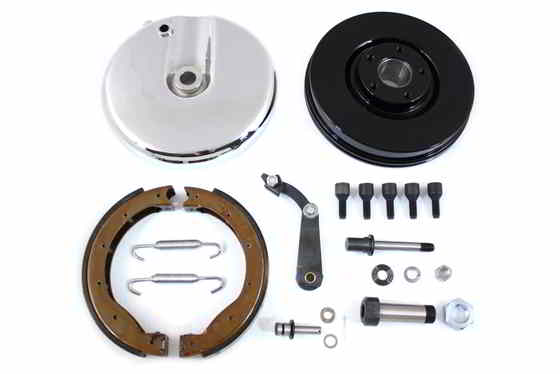 23-9223 フロント ブレーキ バッキング プレート キット ポリッシュ 取寄せ Vツイン Front Brake Backing Plate Kit Polished (