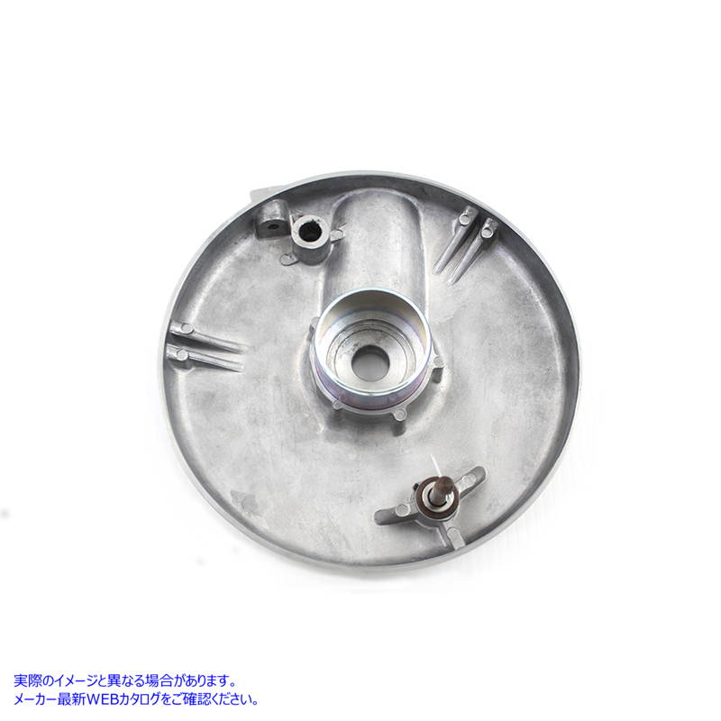 23-9230 フロントブレーキバッキングプレート右側ポリッシュ 取寄せ Vツイン Front Brake Backing Plate Right Side Polished (