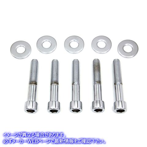 2340-10 プーリーボルトとワッシャーキット ポリッシュ仕上げ Pulley Bolt and Washer Kit Polished 取寄せ Vツイン (検索用／38